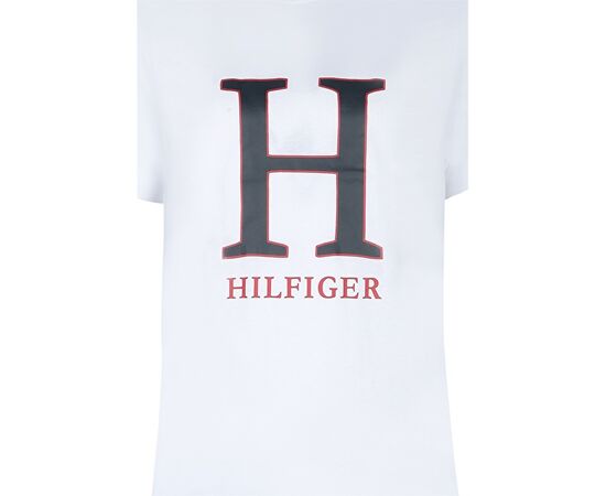 טישרט TOMMY HILFIGER הדפס H לבן סיטונאות, 2 image טישרט TOMMY HILFIGER הדפס H לבן סיטונאות, 2 image